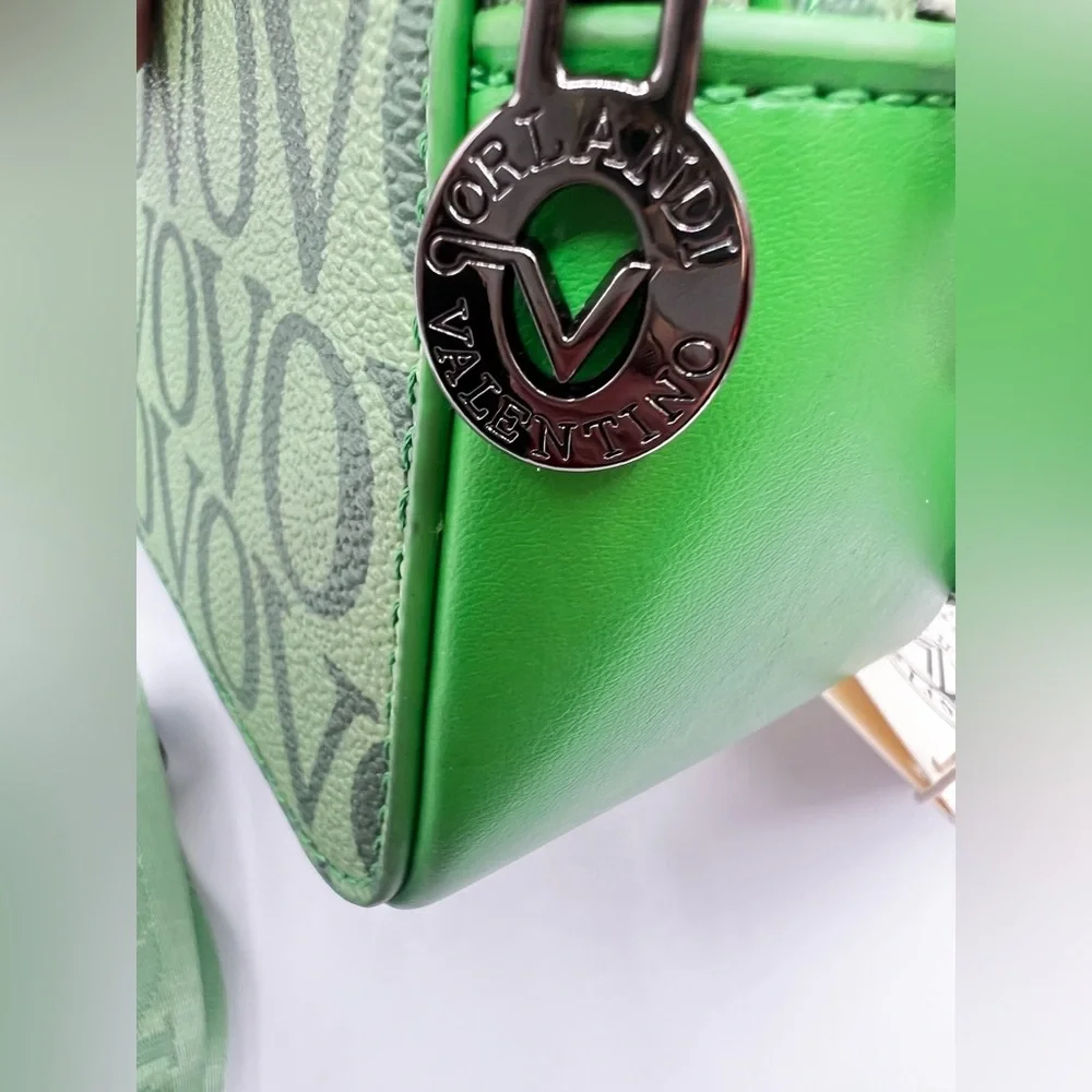 Valentino Orlandi Vivid Green Crossbody Bag